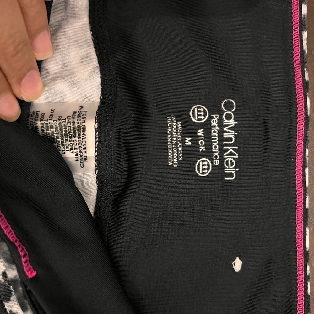 Calvin Klein performance white leopard bike shorts - Picture 4 of 6